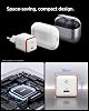 Spigen 30W USB-C Ultra Mini Hızlı Şarj Aleti PPS Desteği/Isı Düşürücü GaN Destekli Akım Korumalı Güç Adaptörü iPhone & Android & iPad & MacBook Type-C White - ACH08449