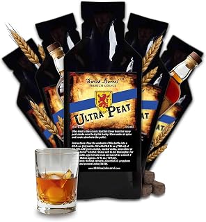 Ultra Peat Whisky Essence Flavoring (5 Pack) Liquor Flavor Refill Packets for Bootleg Kits & Barrel Aging, Swish Barrel Extract for Cocktails, Mixology & Moonshine Distilling, 5 x 20ml (.65oz)