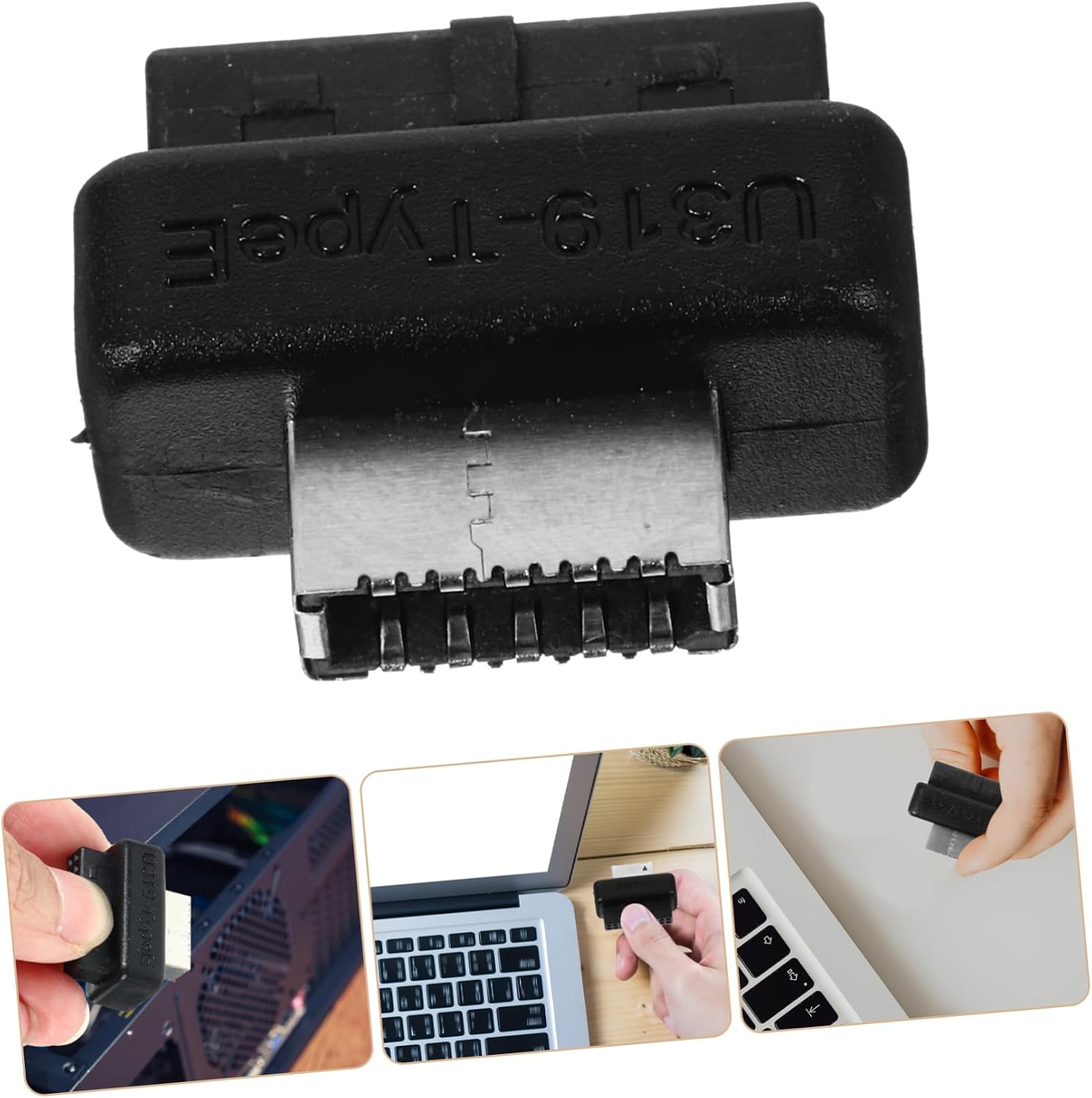 Hemoton USB Splitter Adapter for Pin Expansion Card USB to Female Socket Computer Supply for Front Panel Connection High-Speed Transmission Stylish Design