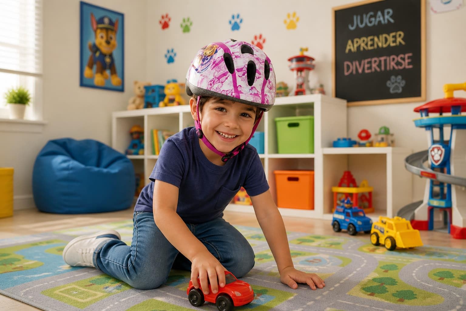 TOIMSA 10896 Casco Skye, Niñas, Rosa, Talla única