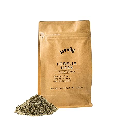 Jovvily Lobelia Herb - 4 oz - Cut & Sifted - Herbal Tea
