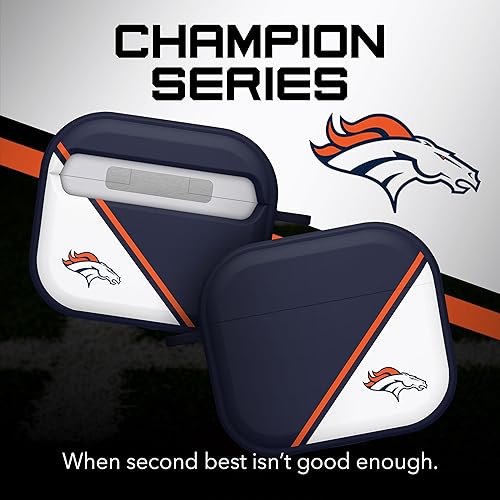 Miniatura 3 de Game Time Denver Broncos HDX Champion Series Case Cover Compatible with Apple AirPods Gen 3