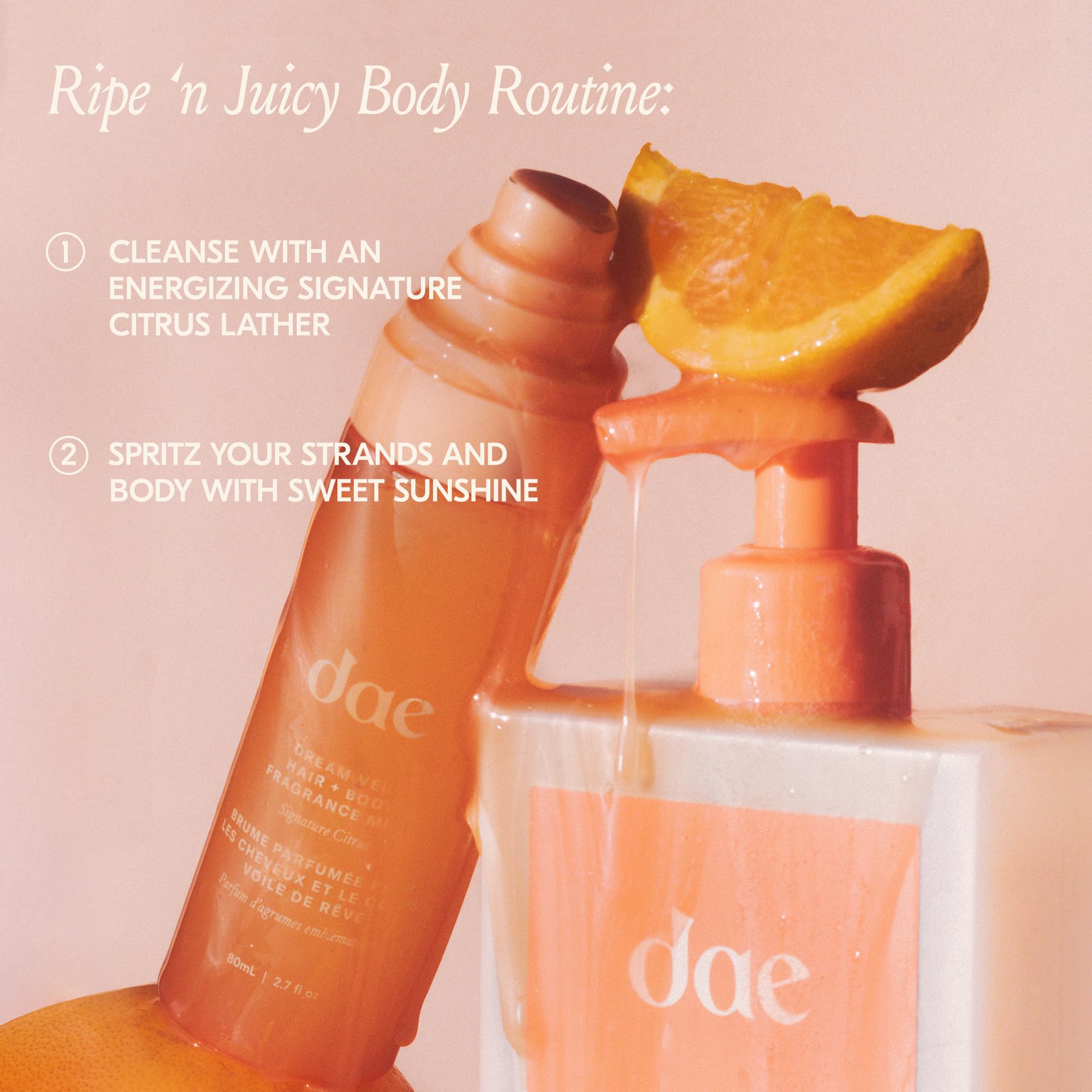 DAE Signature Beaming Body Wash with Cactus Water and Citrus Scent