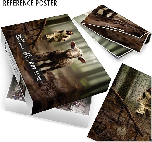 Miniatura 4 de Rompecabezas cristiano para adultos de 1000 piezas, rompecabezas religiosos de Jesús, rompecabezas de oveja con lámpara para sala de estar, pintura