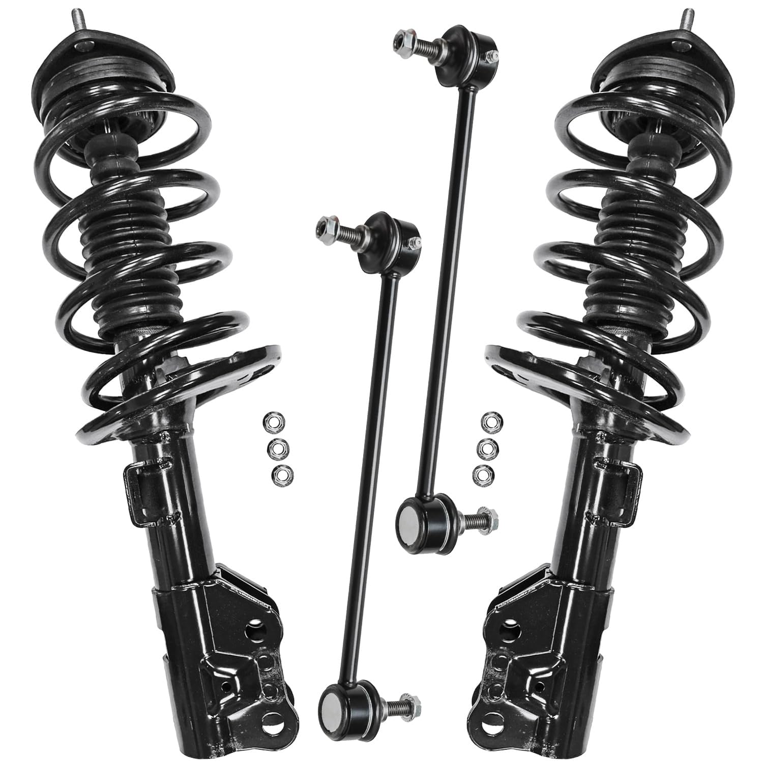 Kit de Suspensão Detroit Axle: Amortecedores Dianteiros e Barras Estabilizadoras para Mazda 6 2014-2017 com Montagem de Molas e Links de Extremidade