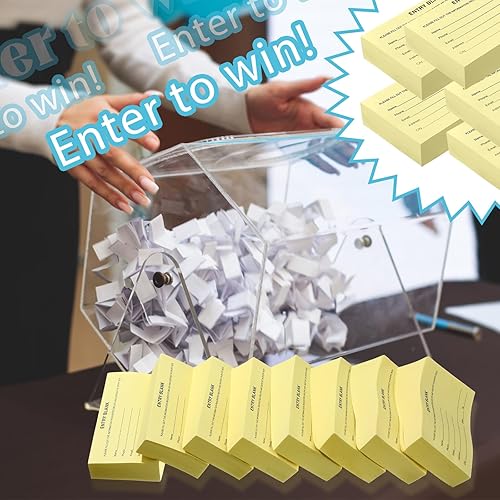 Miniatura 2 de 2000 hojas de boletos para rifas, 8 blocs de formularios de entrada en blanco, boletos para rifas, artículos de recaudación de fondos multicolor,