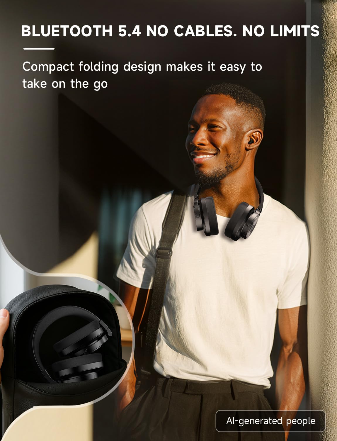 AOC Auriculares con cable, auriculares para monitor de estudio DJ con 72 horas de reproducción, conector de 3,5 mm/6,35 mm, cable en espiral desmontable para mezclar, grabar, podcast, amplificador de