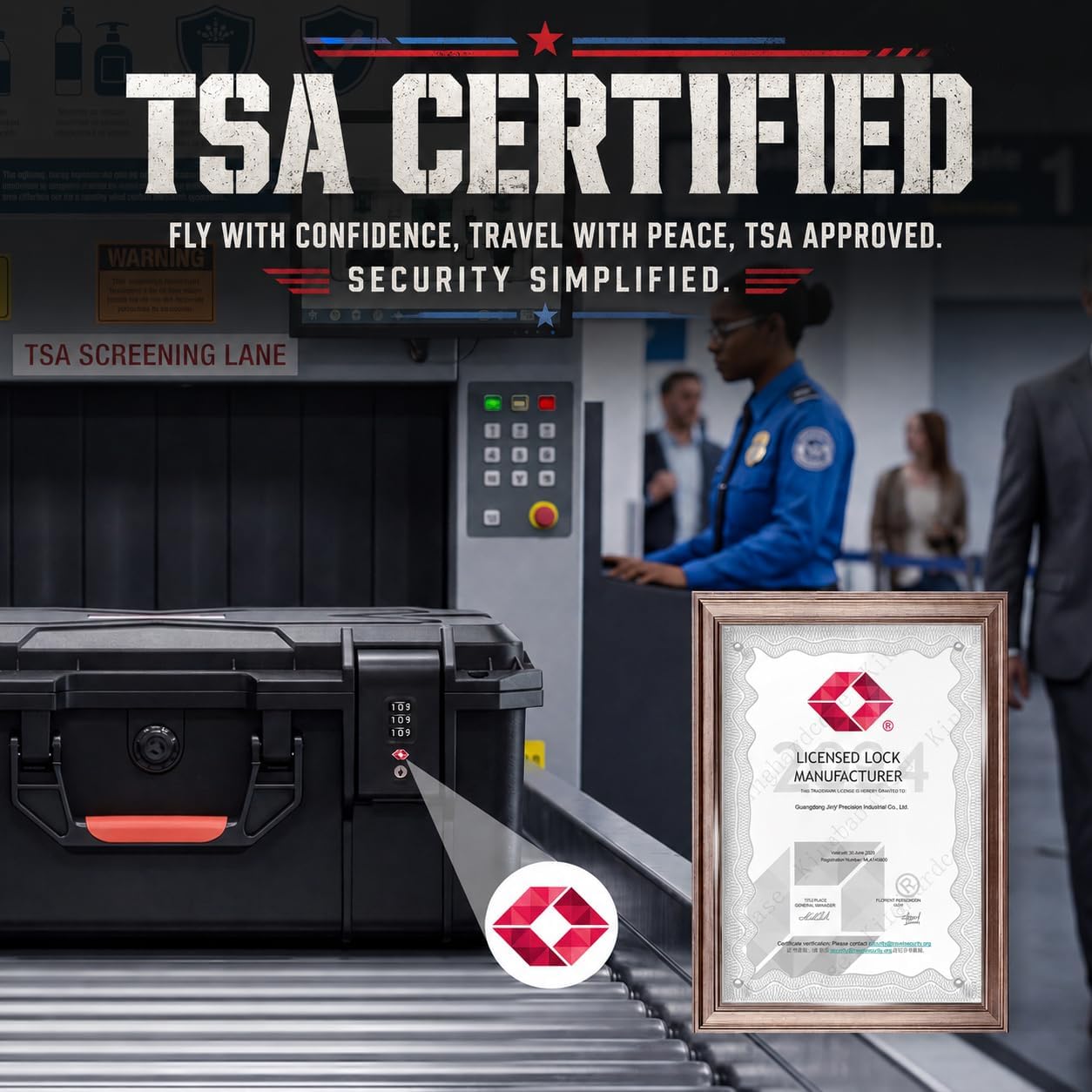 Condition photo showing New/Like New for kinghardcase pistol gun case for handguns, holds multiple pistols case built-in two tsa approved locks shockproof waterproof hard pistol case pre-cut foam for airline travel range shooting 5 pistol case & 21 magazine