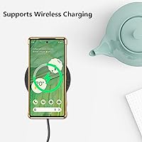 Vista 4 de ZTOFERA Funda diseñada para Google Pixel 7a, bonito diseño de corazones de amor con borde chapado y protección de lente de cámara, para Google Pixel