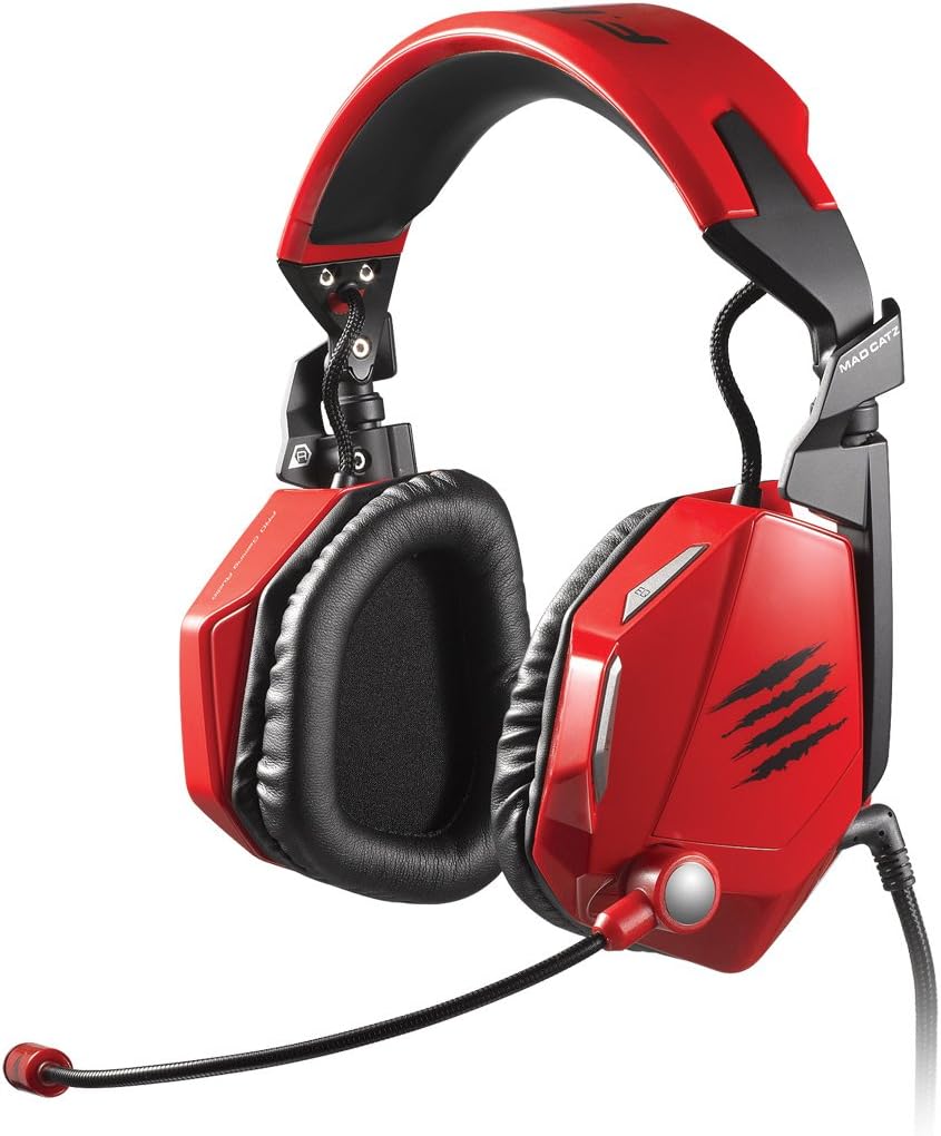 Mad CatzF.R.E.Q.5 Stereo Gaming Headset for PC and Mac, Red