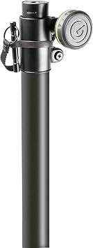 Gravity Lighting Stand GLS 431 B Lighting Stand with 3-Position Square Steel Base for Stage and Events, Black
