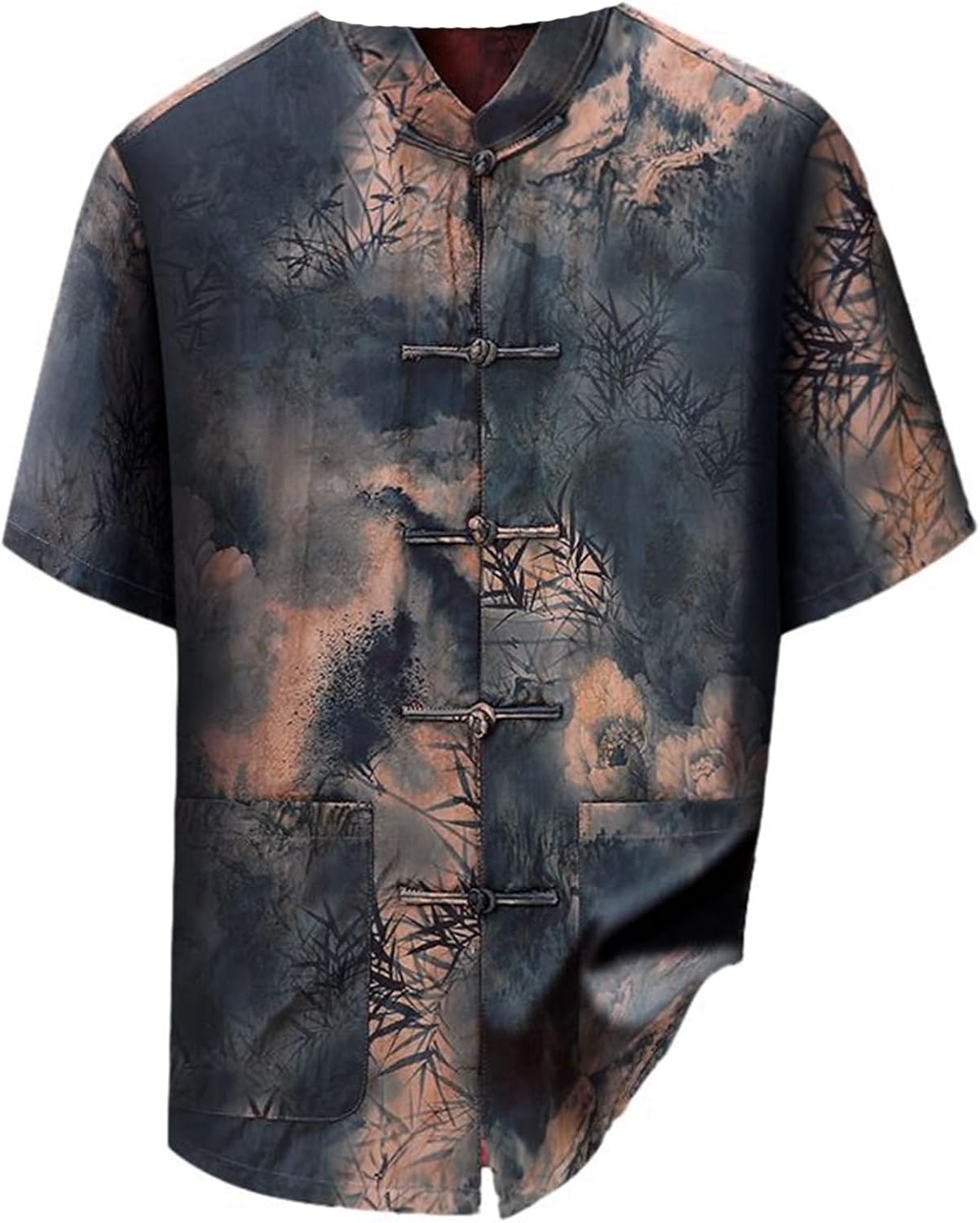 グレー系ミックス調2ボタン細身スーツ(A4サイズ)秋冬物セットアップ