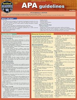 APA Guidelines - 7th Edition: a QuickStudy Laminated Reference Guide