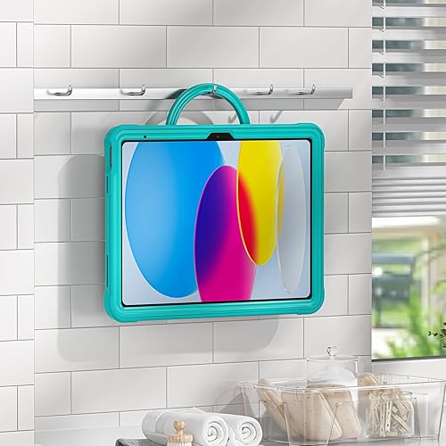 Miniatura 4 de BATYUE Funda infantil para iPad de 9, 8, 7 generación de 10.2 pulgadas 2021 2020 2019, con soporte giratorio, soporte para lápices, correa de