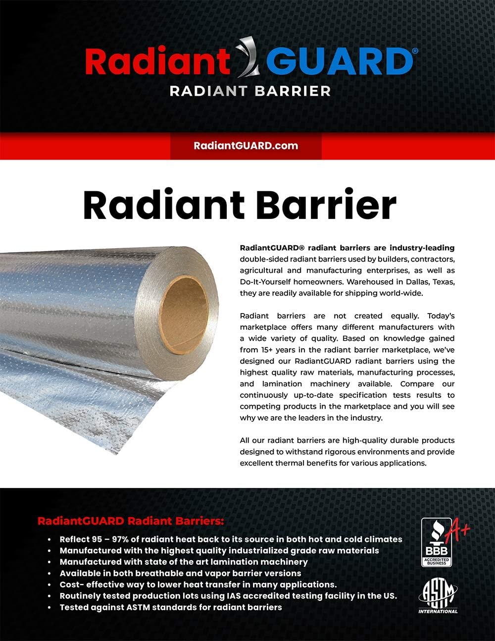 RadiantGUARD® Radiant Barrier Xtreme Attic Insulation 542 sq ft, 26in x 250ft image 4