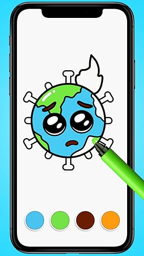 Coloring Paint Master Emoji ASMR: Color Page Painting Book Drawing ASMR Game