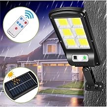 G ne  Enerjili 6 COB LED Hareket Sens rl  Solar Duvar Lambas  Su Ge irmez D  Mekan Ayd nlatma [Enerji S n f  A]