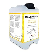 Dellwing Detergente per tappezzeria concentrato 2.5 l, detergente per divani, tappeti, sedili auto e materassi, adatto per estrattori, aspirapolvere a umido e pulizia manuale, Made in Germany