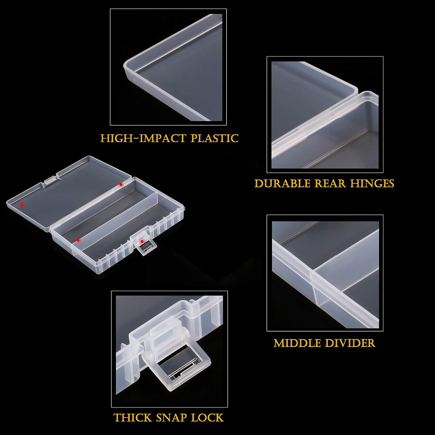 Whizzotech AA and AAA Battery Storage Case Holder Organizer Box Hold 48 AA and AAA (48 AA + 48 AAA)