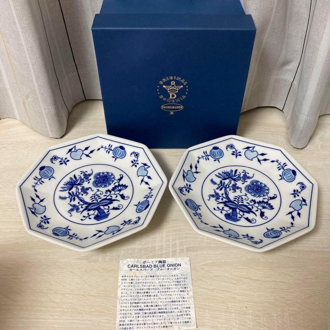 Carlsbad blue onion ケーキ皿 2025年最新】Yahoo!オークション