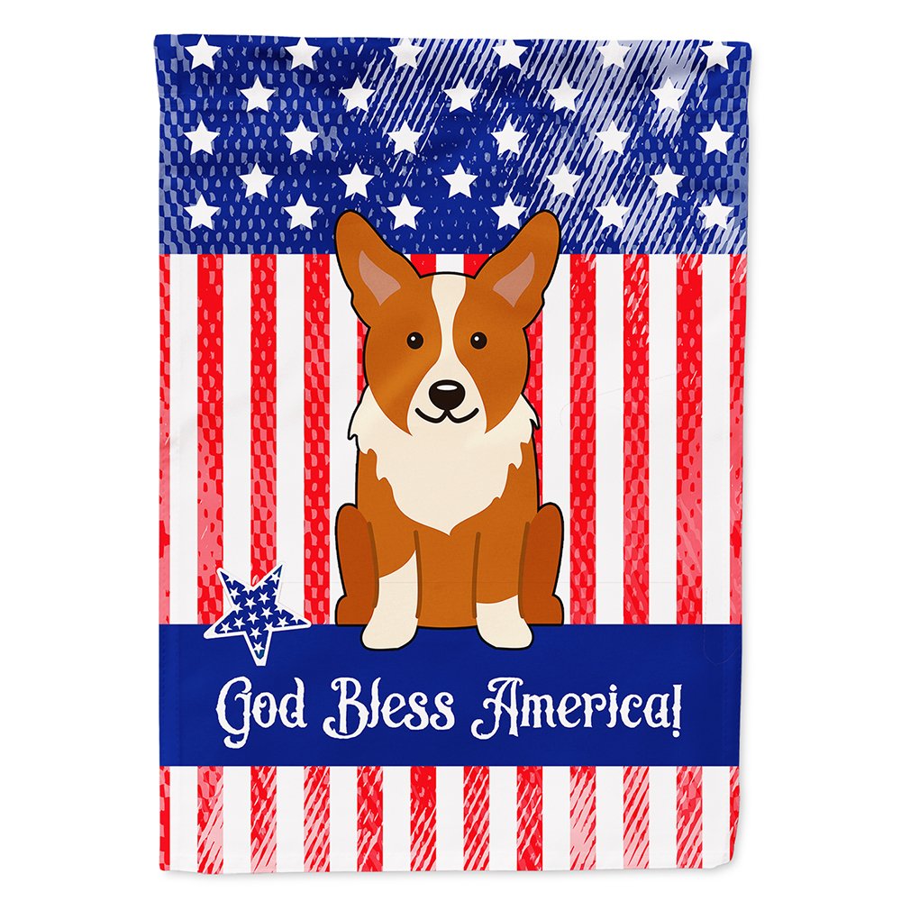 Drapeau USA Corgi grand format Caroline's Treasures BB3095CHF pour maison