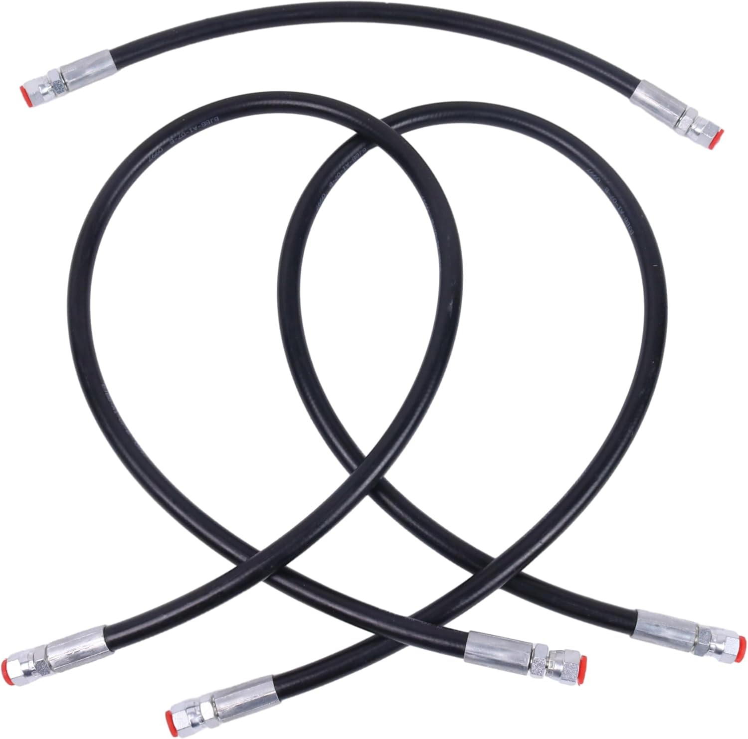 1/4 x 42 and 1/4 x 16 06-FJIC Heavy Duty Snow Plow Hose Set Compatible with Fisher 56591 56592 Western 56616 56617