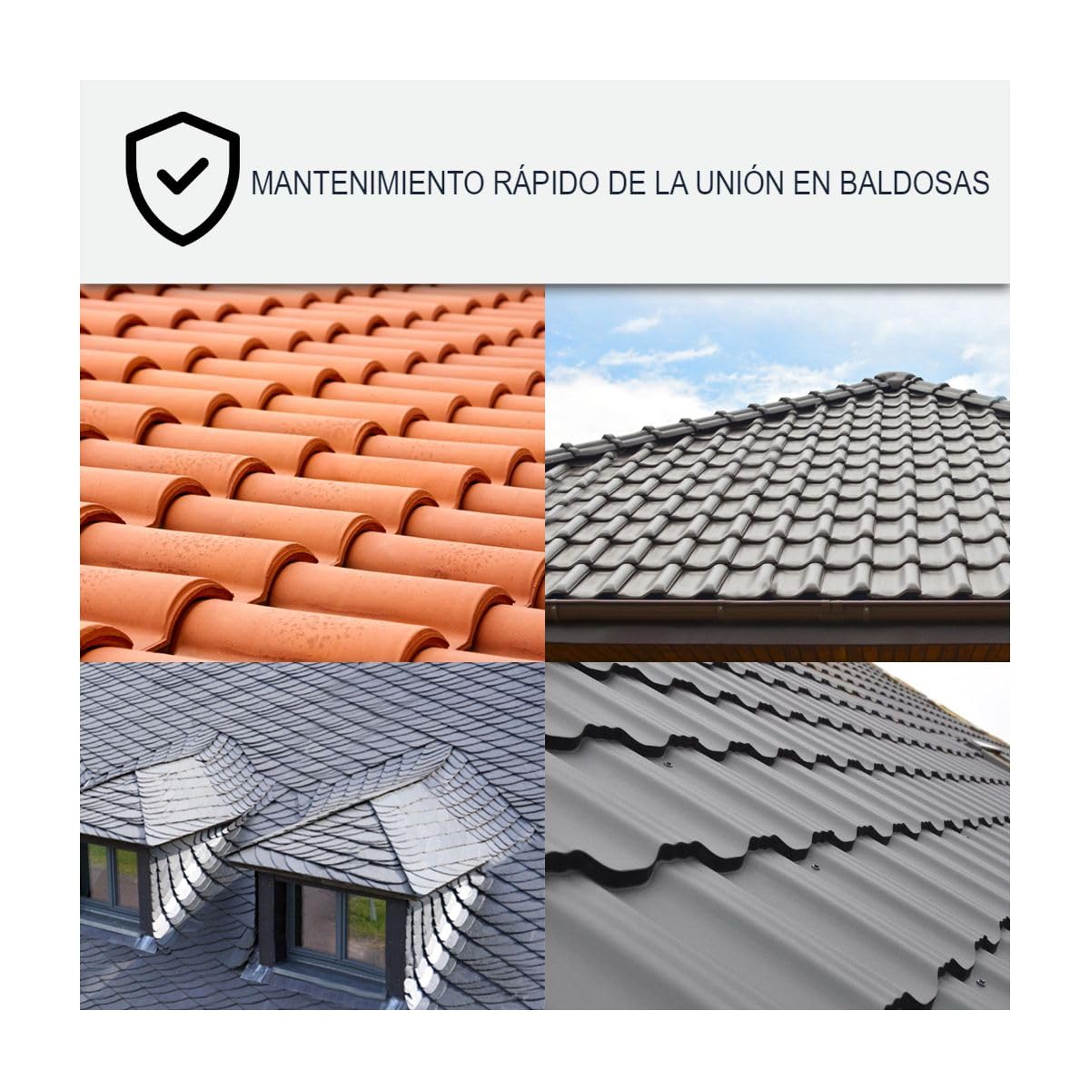 Cola Tejas Masilla Flexible Impermeable Multimaterial 290 ml x 12 Terracota | Pega Tejas y Sella Juntas Estancas, Fuerte Adherencia, Fijación Inmediata, Hormigón, Piedra, Zinc - Arcane Industries