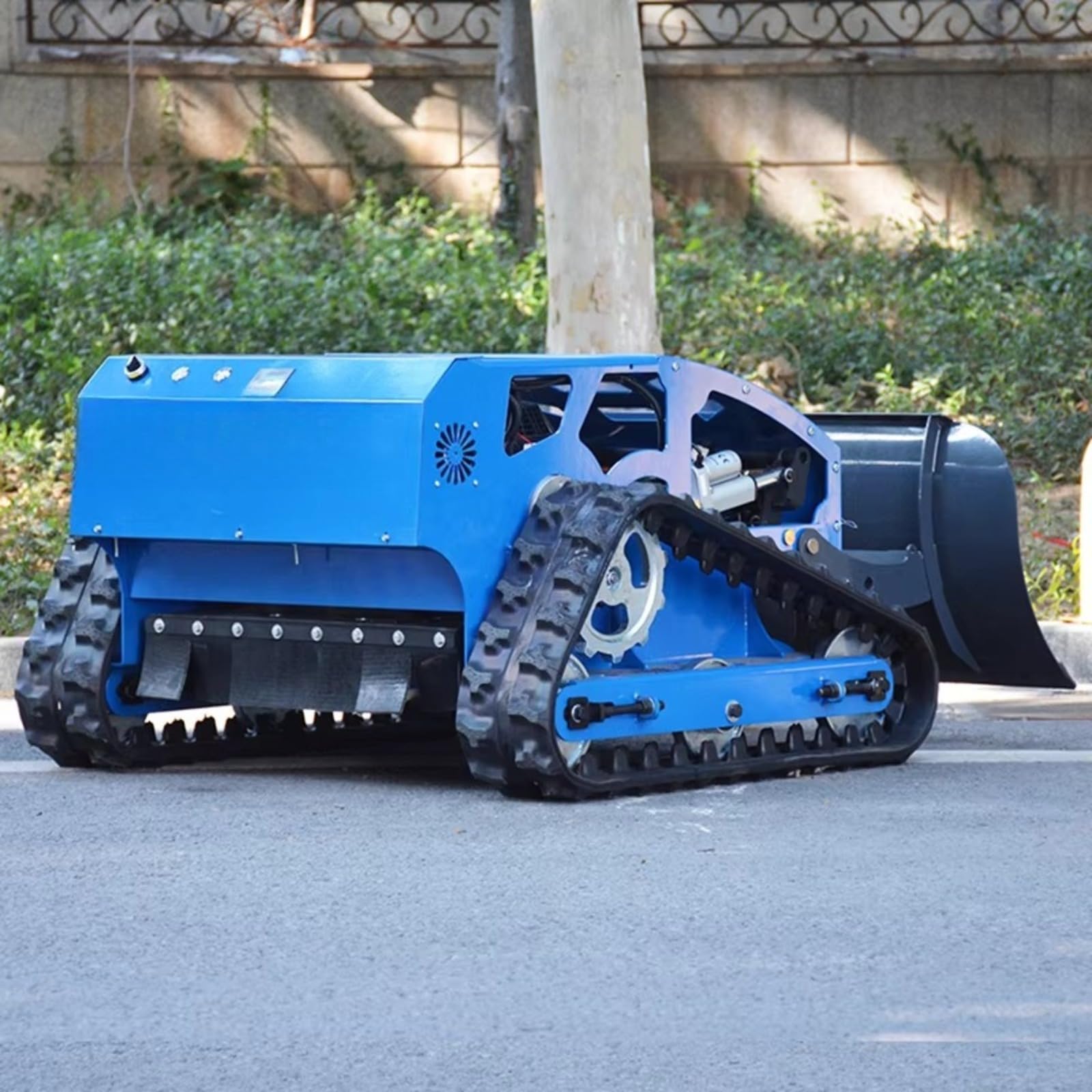 Cortacésped robot de límite virtual, cortador de césped con navegación GPS sin cables | Robot cortacésped de jardín para patios residenciales y parques con corte inteligente y altura de corte ajustable