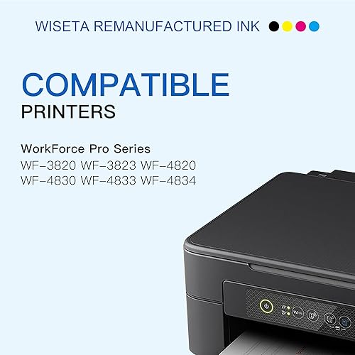 Miniatura 2 de 822XL Cartucho de tinta remanufacturado de repuesto para impresora Epson 822 XL 822XL para Workforce Pro WF-3820 WF-4820 WF-4830 WF-4833 WF-4834
