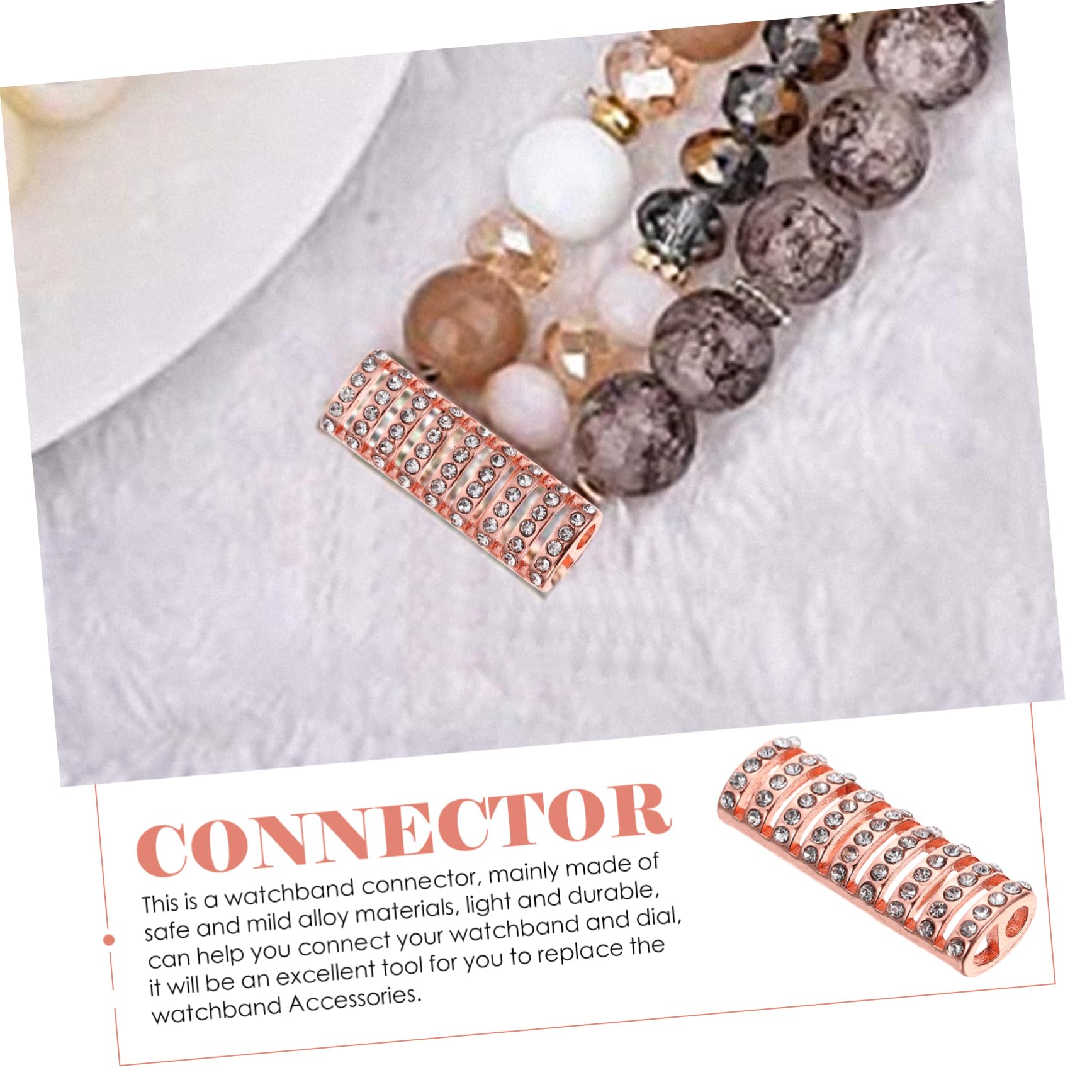 Housoutil Lot De 4 Adaptateurs De Rechange Pour Bracelet De Montre Connecteurs En Alliage 10 Pièces X 4