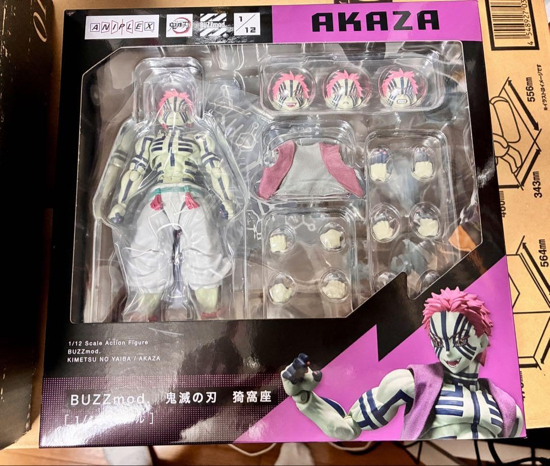 新品未開封　鬼滅の刃　猗窩座　BUZZmod 猗窩座の可動フィギュア「BUZZmod. 鬼滅の刃 猗窩座」本日予約