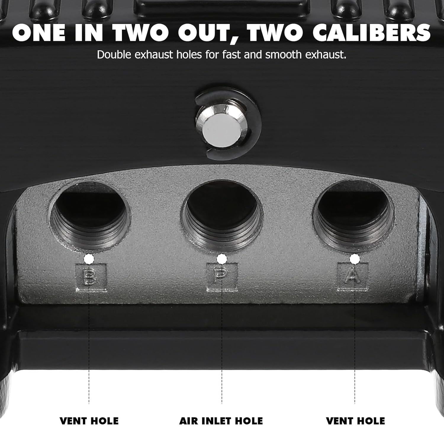 Artibetter Pneumatic Foot Pedal Valve 3-Way 5-Port Momentary Foot Air Pedal Valve for Industrial Pressure Control