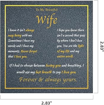 KRZ Greeting Card for My Beautiful Wife -Greetings Romantic Anniversary, Birthday, Valentine's Day Card