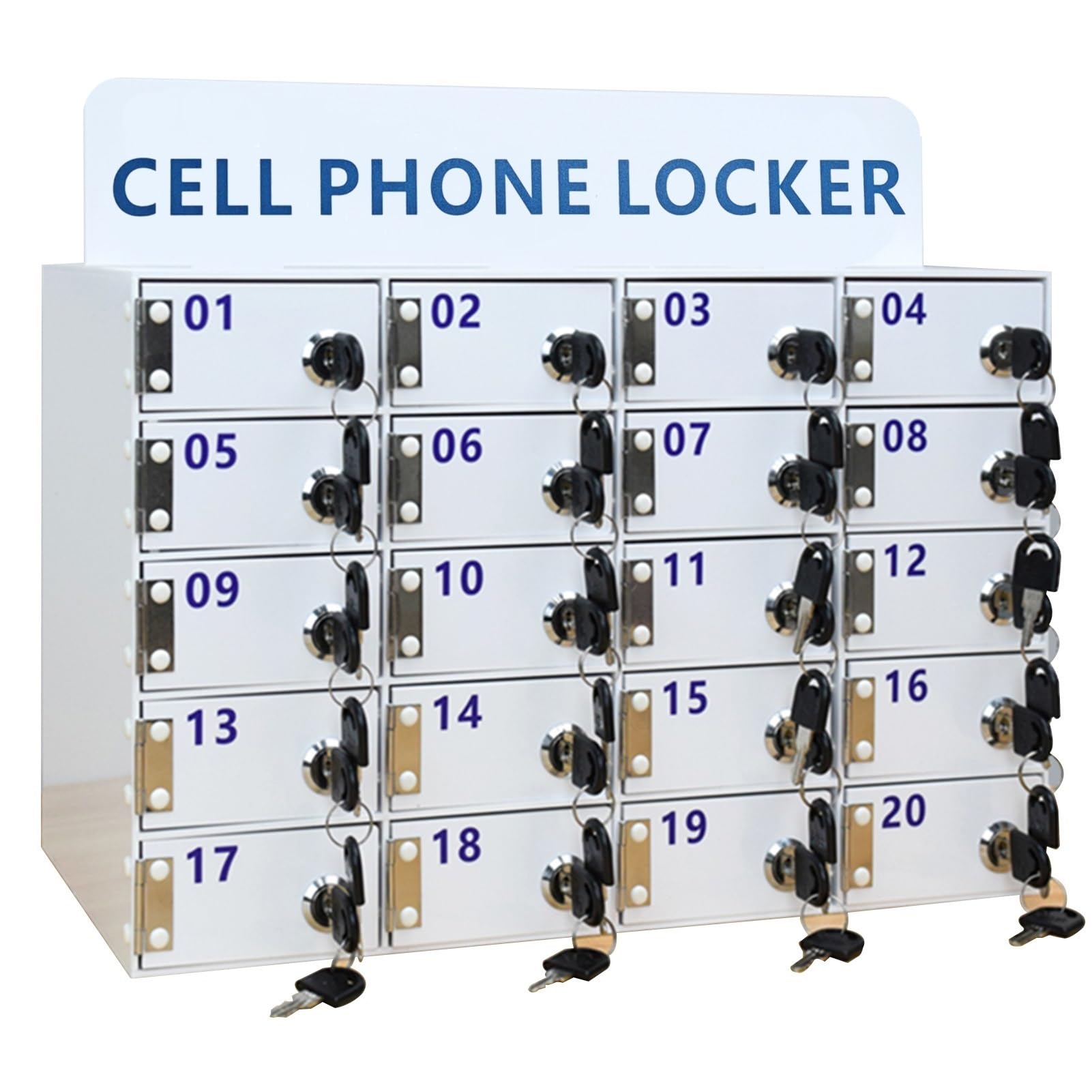 Scatola Portaoggetti per Cellulare Armadietto per Cellulare A Parete in Acrilico con Serratura Armadietto per Cellulare Armadietti per Dipendenti