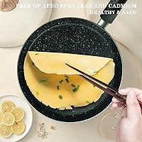 Vista 3 de Sartén antiadherente para dosas, sartén para crepas, comal para tortillas, parrilla antiadherente para panqueques compatible con inducción, también