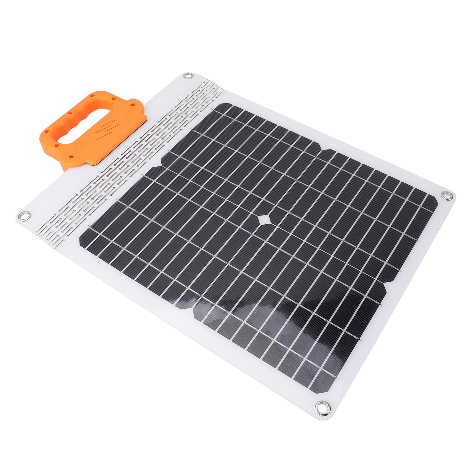 Yosoo Health Gear Kit de Panel Solar de 20 W, Cargador Solar Portátil Monocristalino con Asa, Múltiples Puertos de Carga, Cargador de Batería de Panel ABS Ligero para Camping, Viajes, Uso de