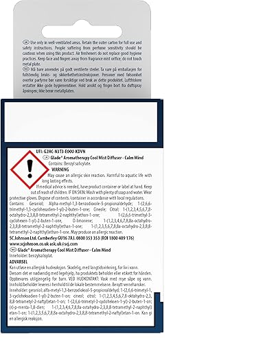 Miniatura 8 de Glade Repuesto de difusor de aceite esencial de aromaterapia, difusor de aromaterapia de niebla fría y ambientador para el hogar, mente tranquila
