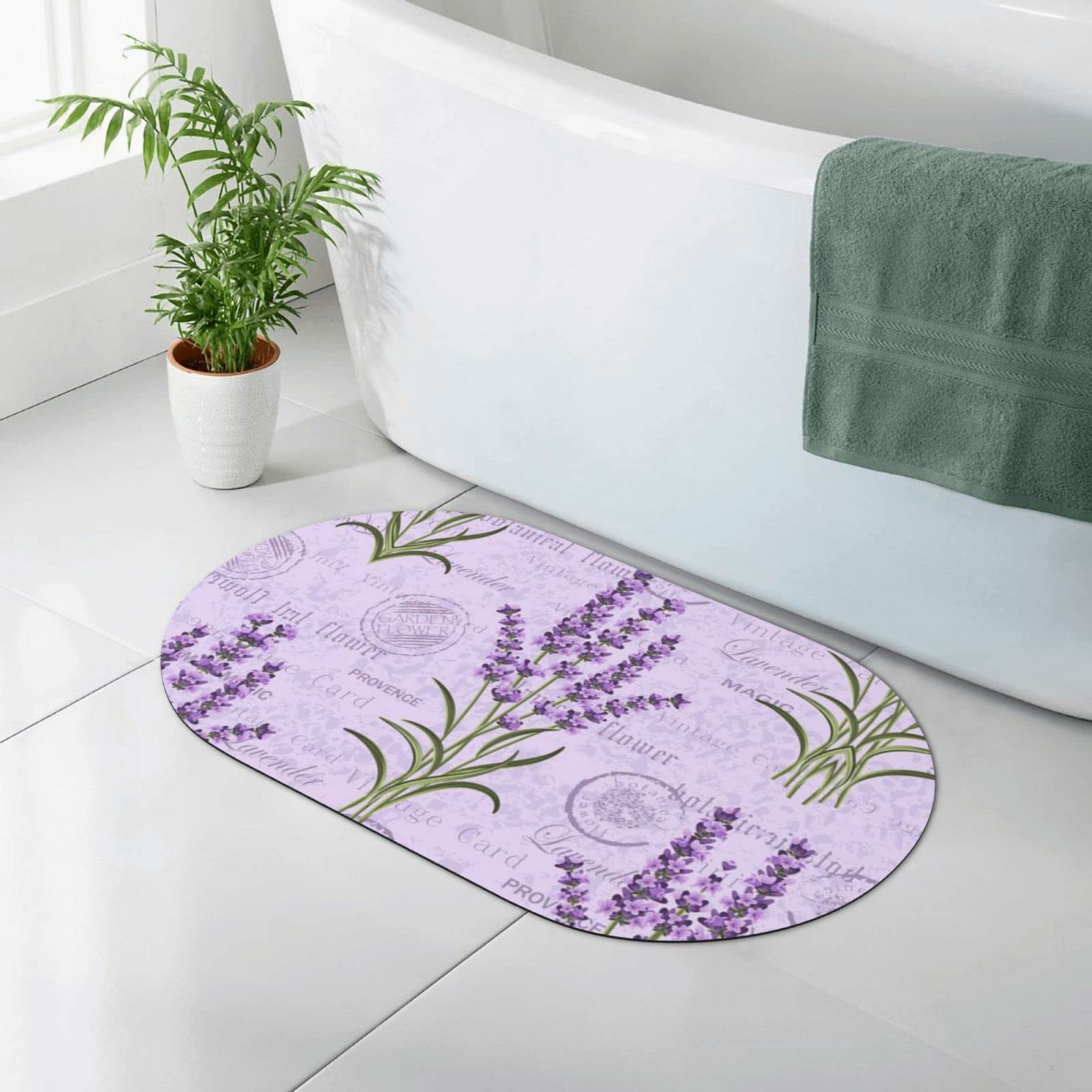 Tapis de salle de bain pour lavabo et cuisine en gomme 50x80