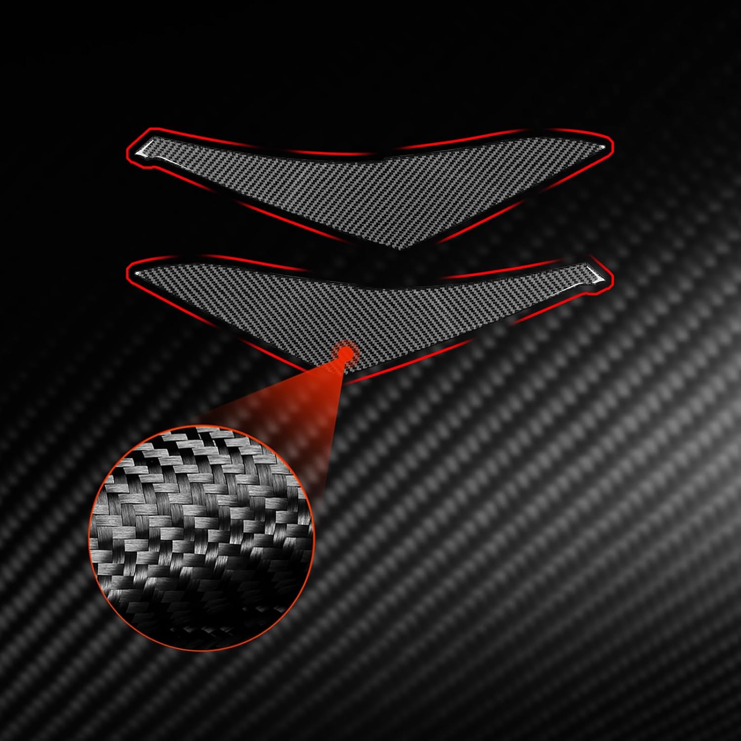 NVCNX Real Carbon Fiber for Toyota GR86 / Subaru BRZ Accessories 2022-2025 2023 2024 Car Rear Taillight Eyebrow Eyelid Cover Exterior Trim Thick Overlay Sticker Decal 2PCs