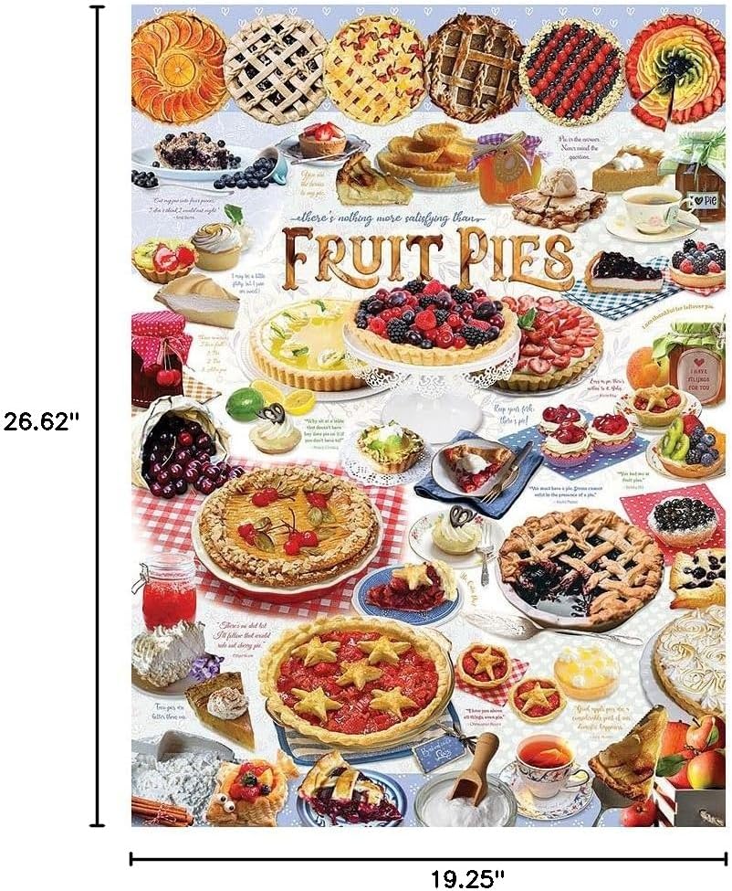 Cobble Hill 1000 Piece Puzzle - Pie Time - Sample Poster Included