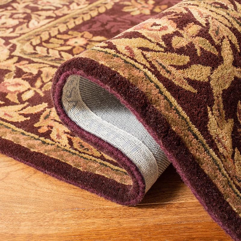 Image of Embossed Handmade GH Wool Thick Geometrical Carpet is a Stylish and Practical Addition to Any Living Room 7X9