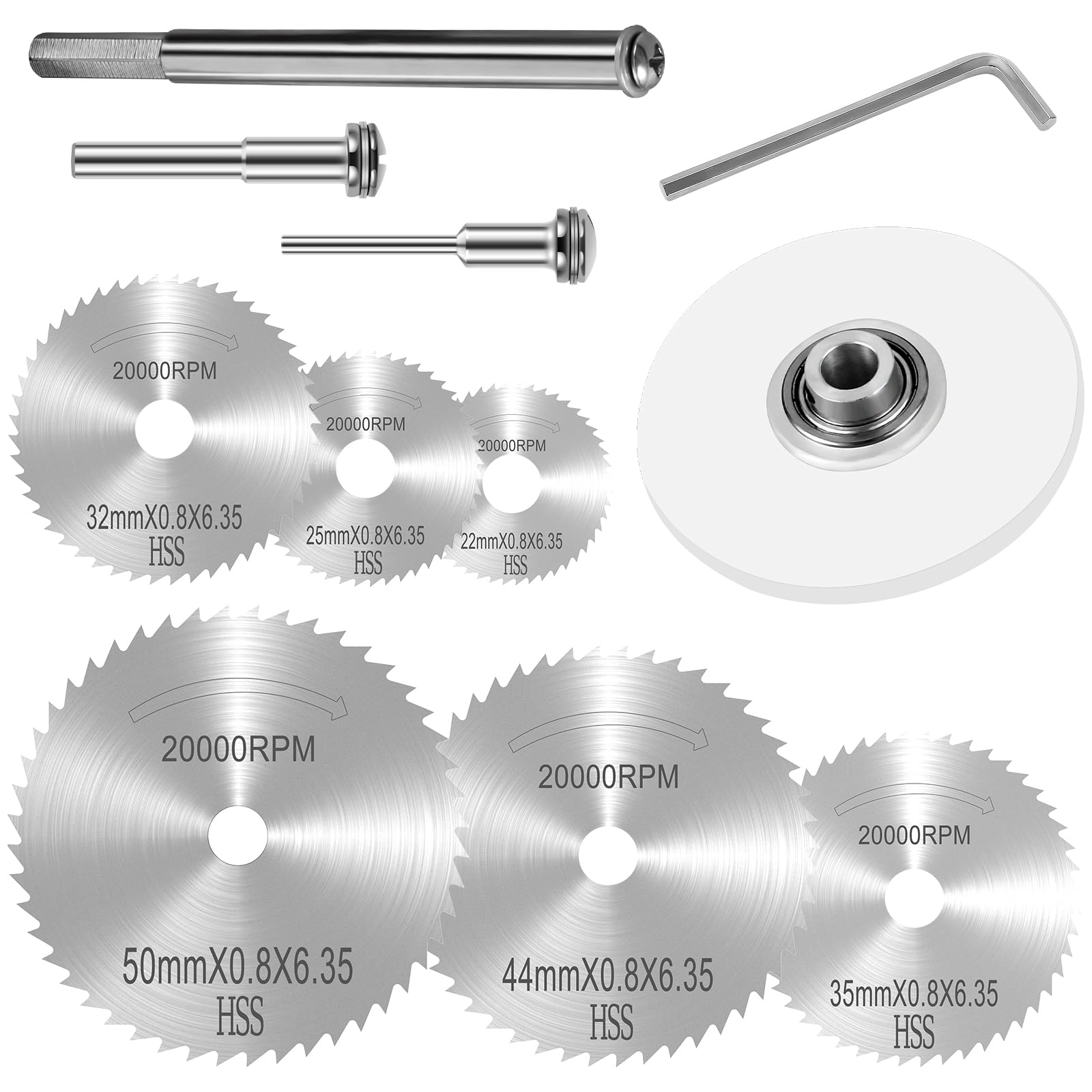 Inside Pipe Cutter for PVC Pipe, Plumbing Inside Cutter with Adjustable Depth Gauge Guide, 6pcs Saw Tooth Blades with 0.315Inch Hex Key Shaft, Plumbing Internal Plastic ABS Pipe Cutter Set (11pcs)