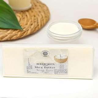 Bodhichitta Shea Butter Soap Base 100% Pure Organic & Natural Paraben, SLS, Chemical Free Melt & Pour Soap Base Bar for So... Price In India