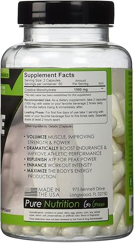 Miniatura 2 de Nutrakey Cápsulas de monohidrato de creatina fórmula ultra micronizada para máxima biodisponibilidad