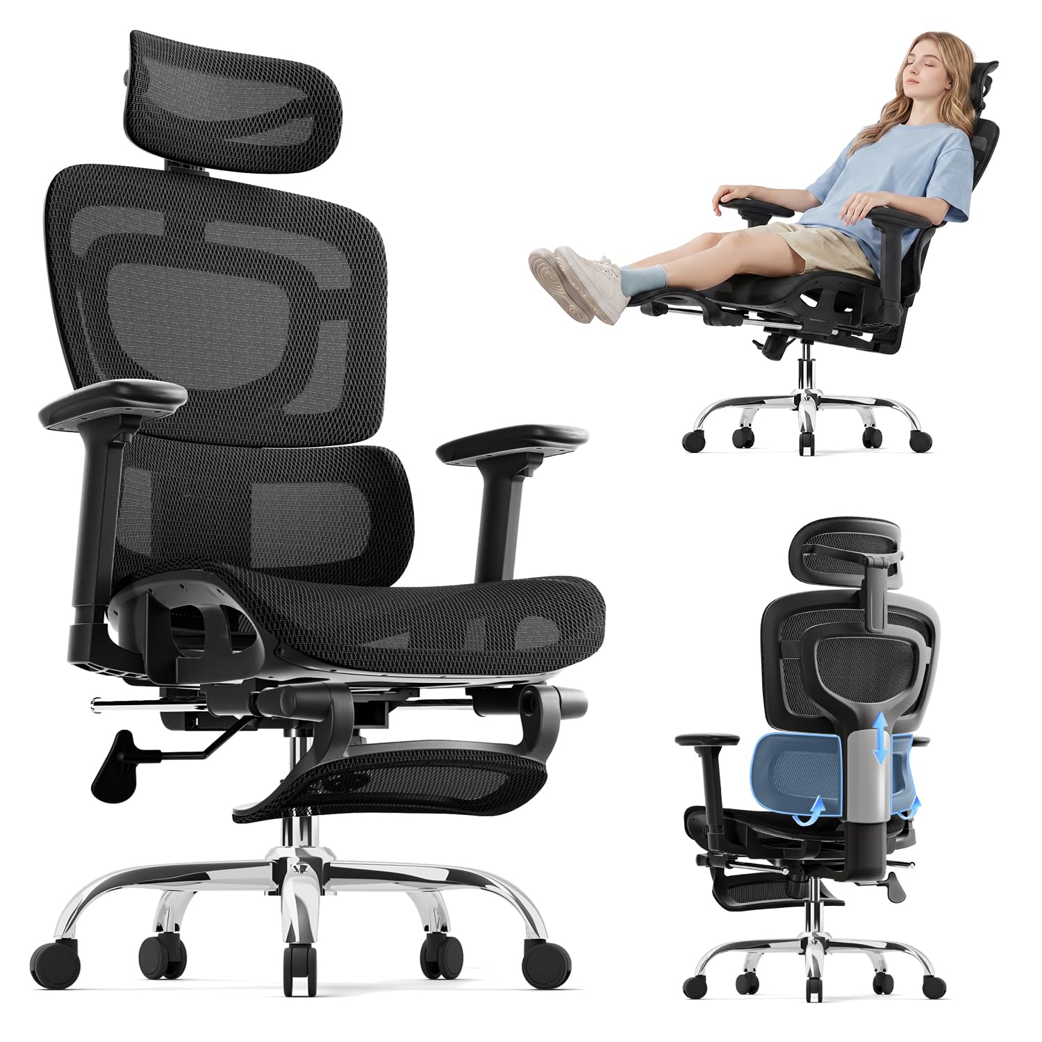 Ergonomic Office Chair — Office Chair with Tilt Function