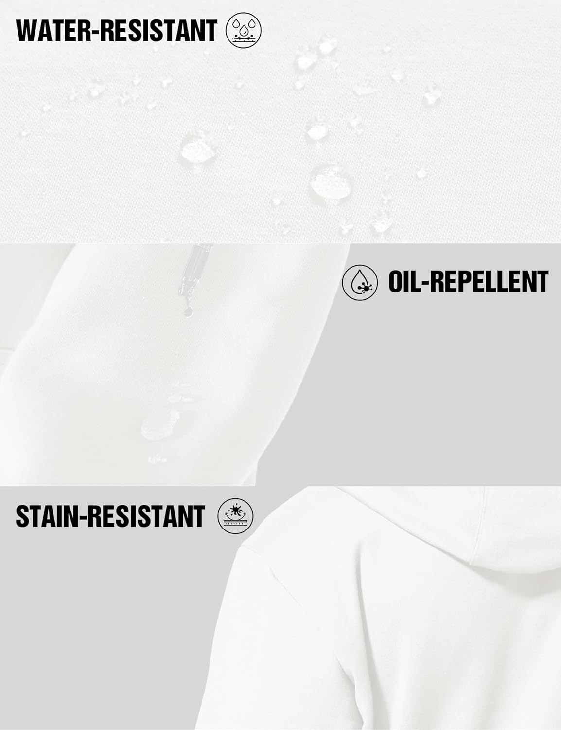 FAIABLE Mens Quarter Zip Hoodie with Hidden Pocket Waterproof Zip Up Hoodies Heavyweight Mock Neck Zipper Sweatshirts - Image 5