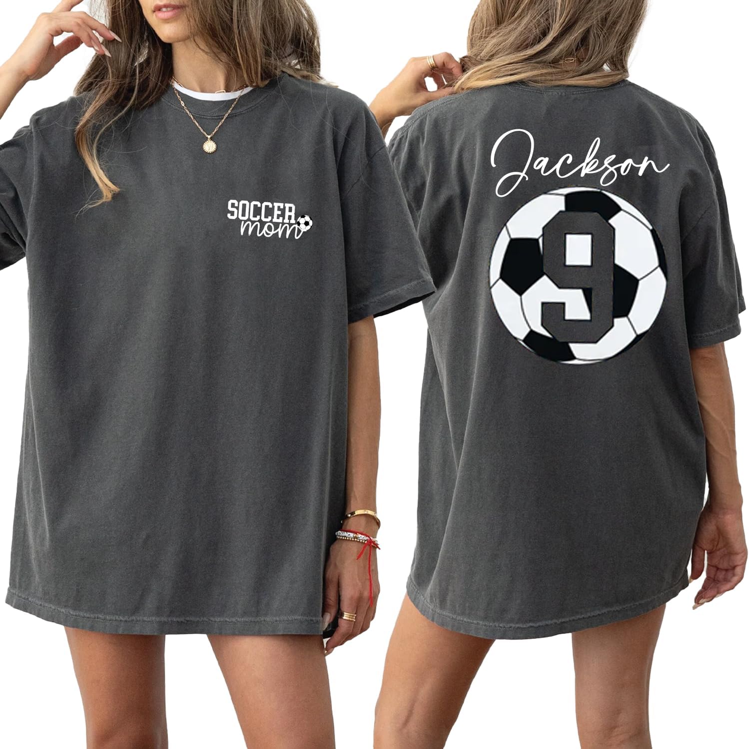 Personalized Soccer Mom Sweatshirt with Kids Names and Jersey Number, Custom Sports Mom Shirt, Custom Soccer Shirt - Image 5