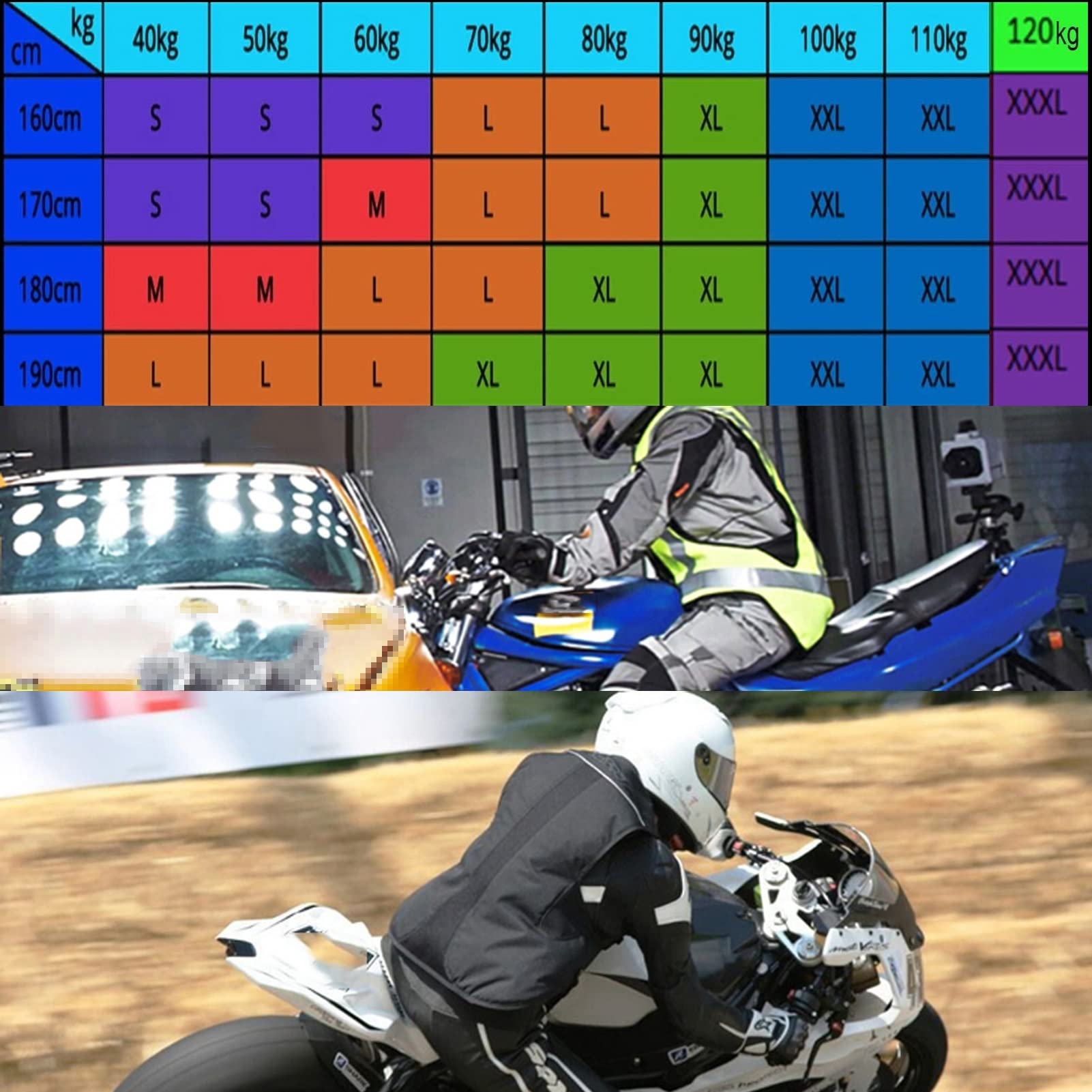 Chaleco Airbag Ligero Unisex De Alta Visibilidad Chaqueta Protectora De Motocross for Paseos A Caballo, Espectáculos Ecuestres, Recorridos En Moto, Bicicletas.