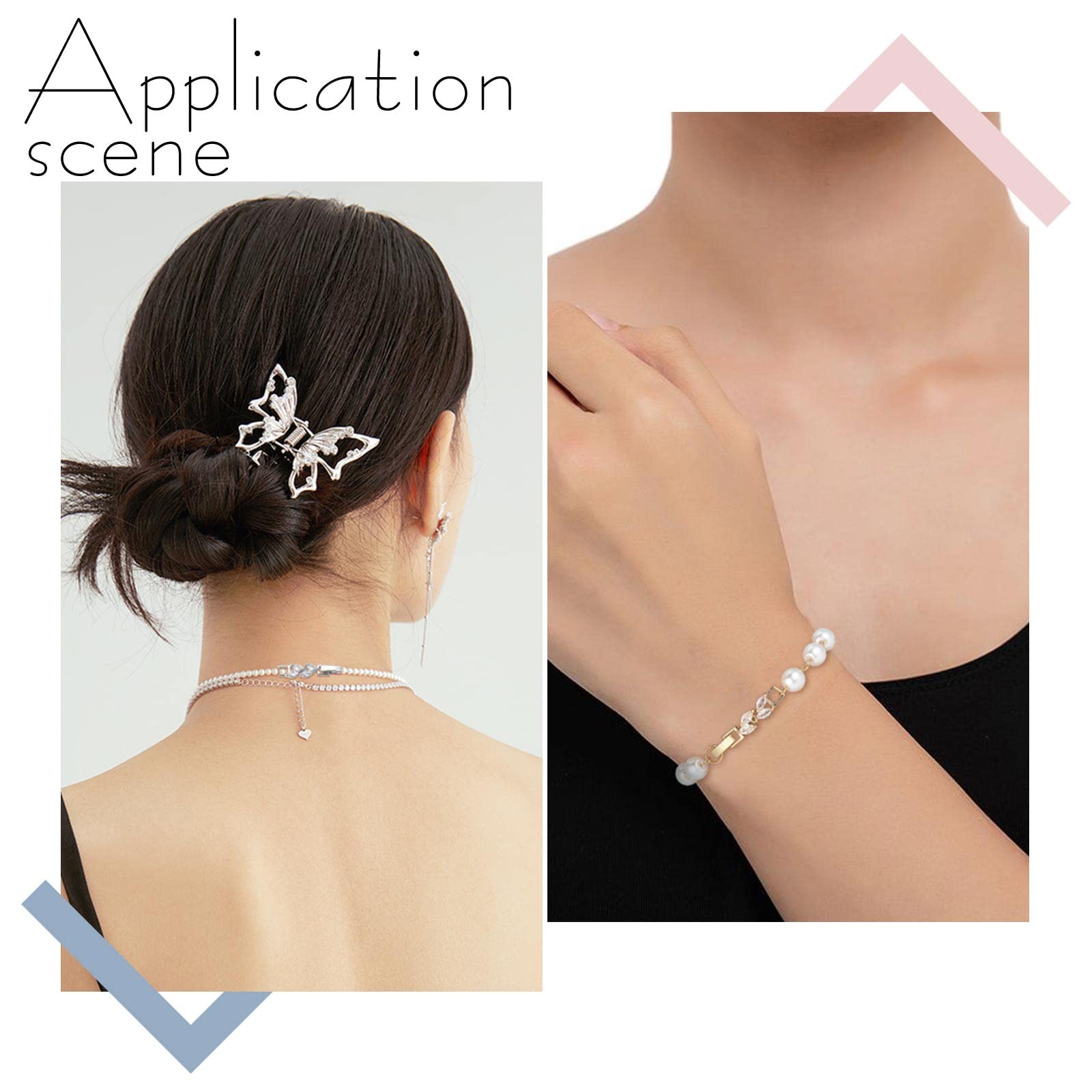 SUNNYCLUE Jewelry Extender Clasps – 10Pcs Gold & Silver Fold Over Clasps For Necklaces & Bracelets | DIY Repair & Craft Supplies