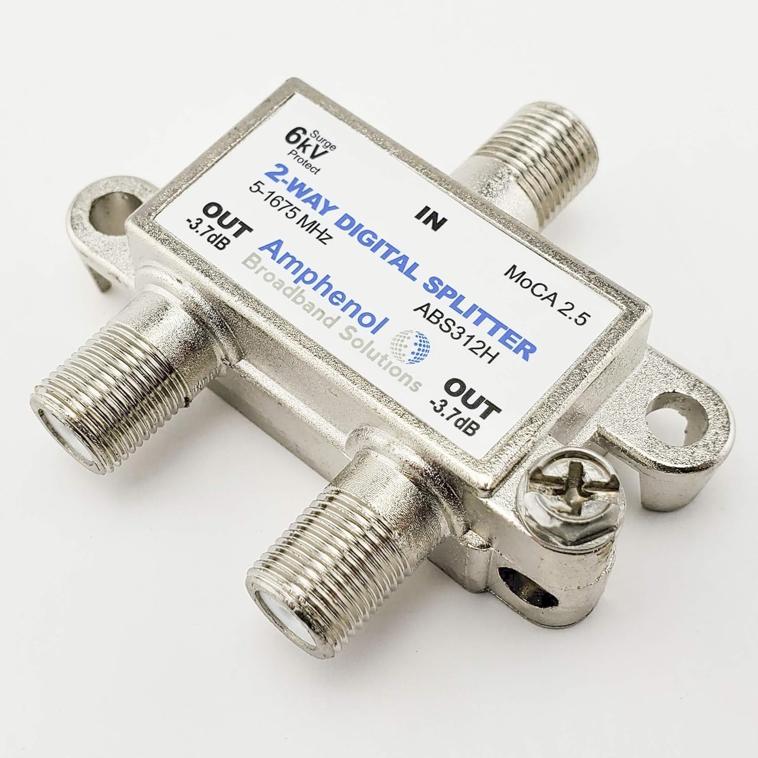 Amphenol Digital Coaxial Splitter MoCA 2.5 (2 Way) ABS312H